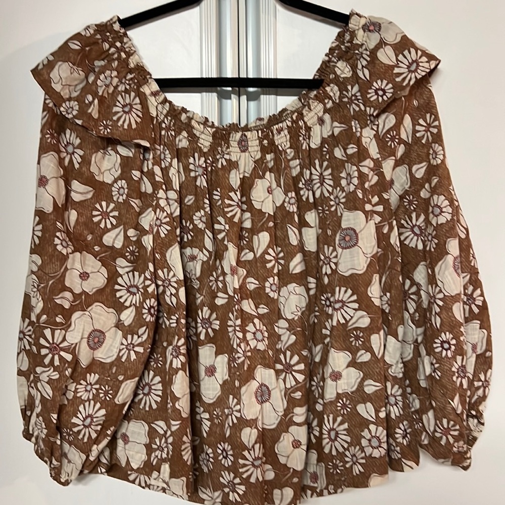 Free People Floral Blouse
